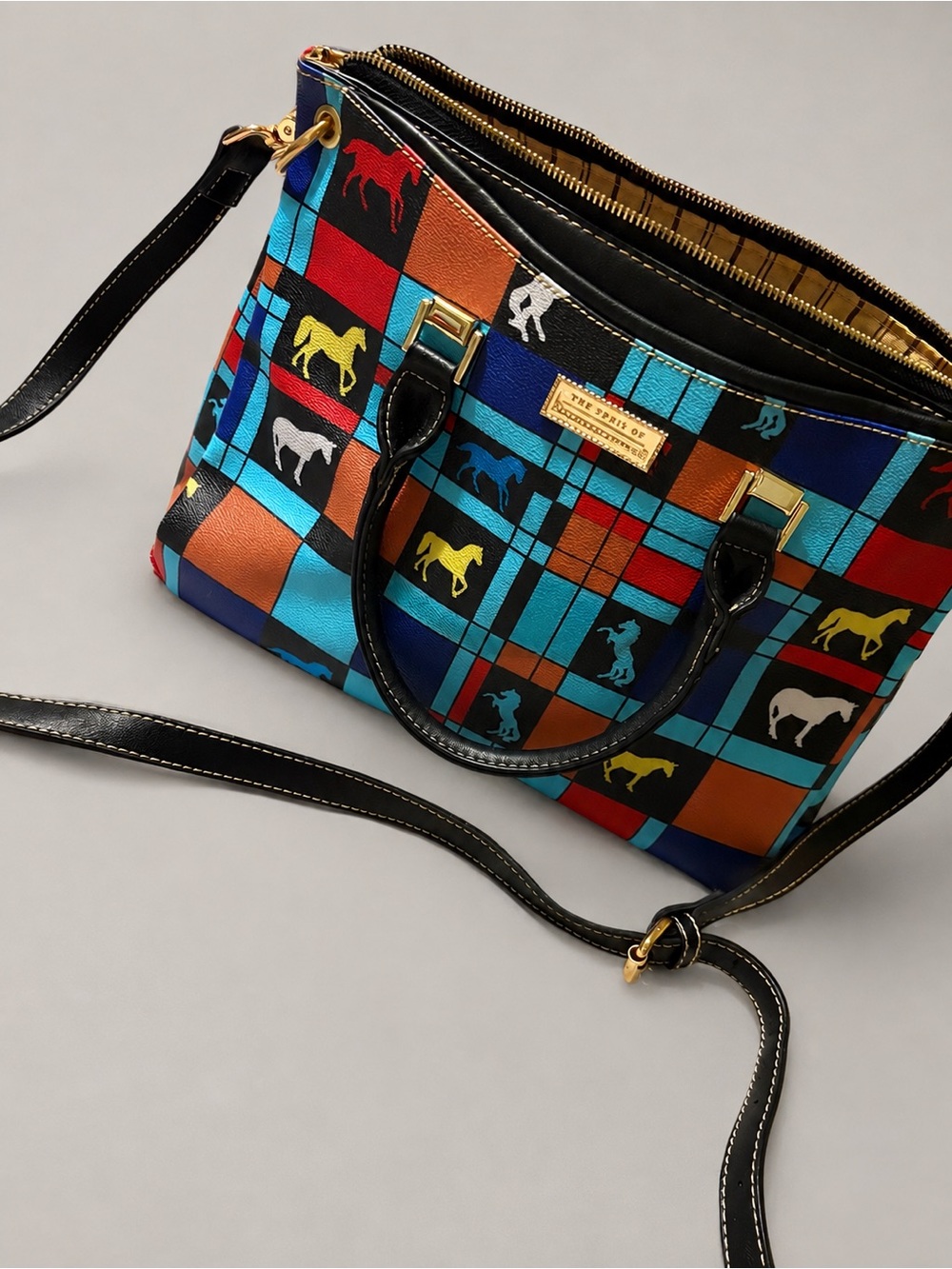 The Trails of Painted Ponies collection Large Crossbody Satchel